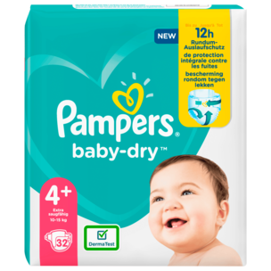 Pampers Baby Dry Gr.4+ 10-15kg 32 Stück